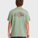 Reverse Premium Short Sleeve Cotton T-Shirt - Hedge Green