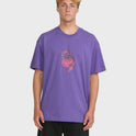 Spec Lock Short Sleeve Knit T-Shirt - Purple