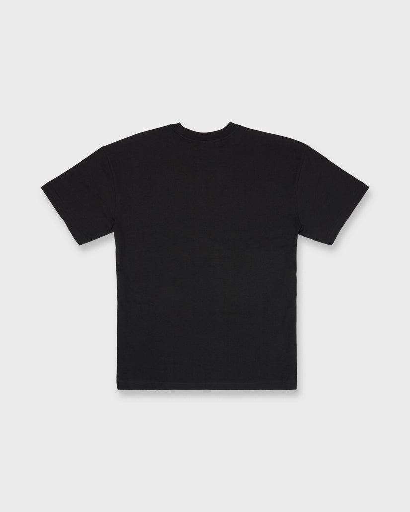 Spec Metal Short Sleeve Knit T-Shirt - Black