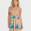 Fever Dream Mini Dress - Deep Lagoon Multi