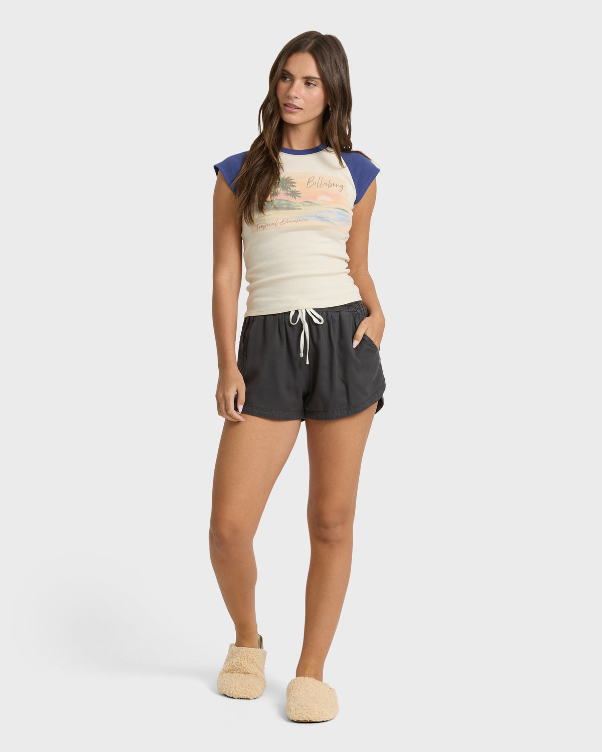 
Setting Sun Short Sleeve Rib Knit T-Shirt - Classic Navy