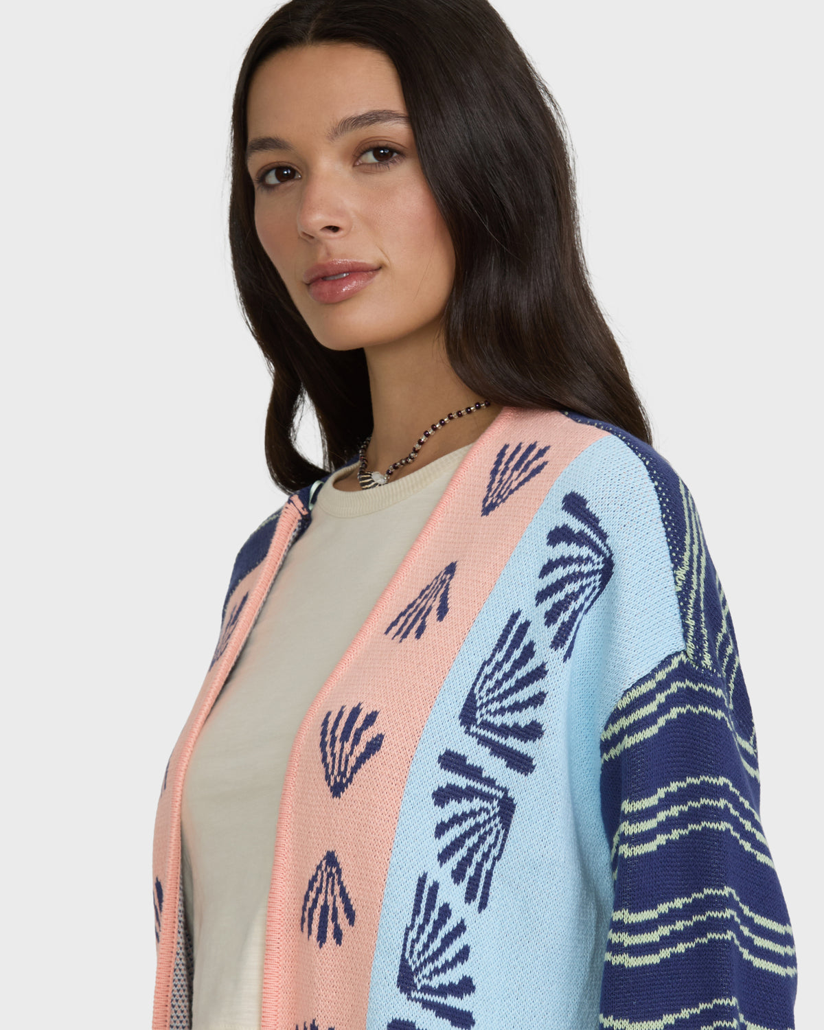 
Opal Open Front Cardigan Sweater - Crystal Green