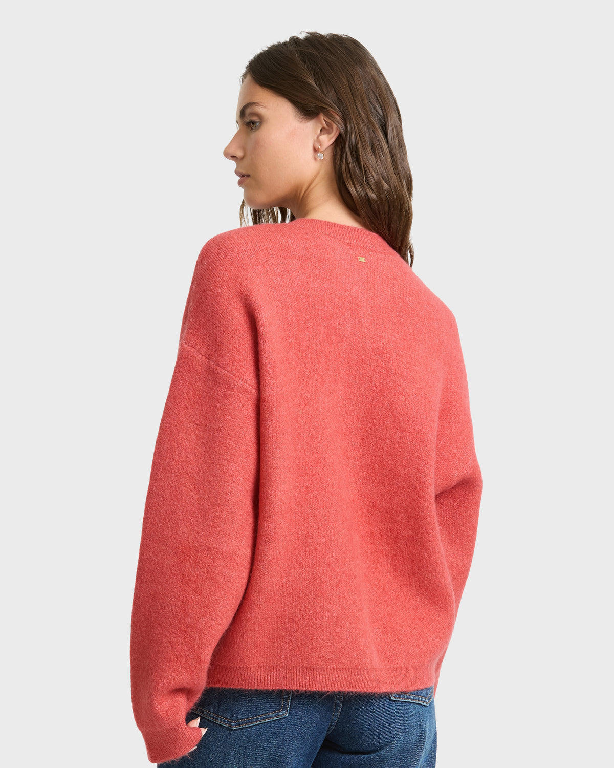 
So Nice Cardigan Sweater - Rouge Red