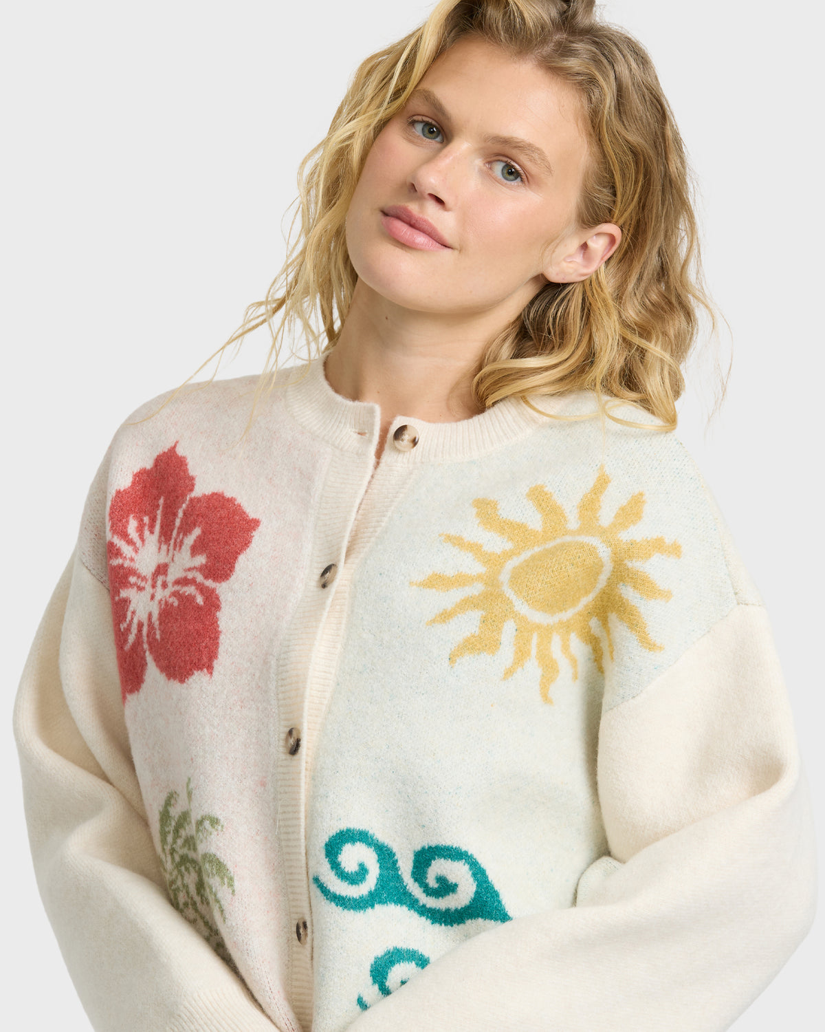 
So Nice Cardigan Sweater - White Cap