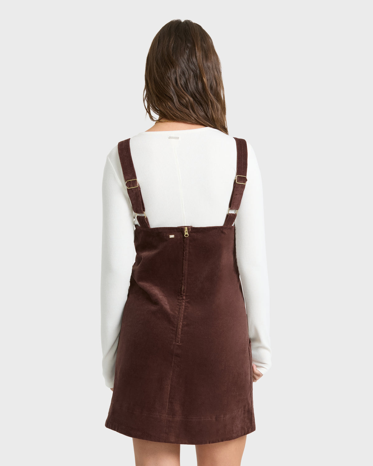 
Tides Uncut Cord Mini Dress - Teak
