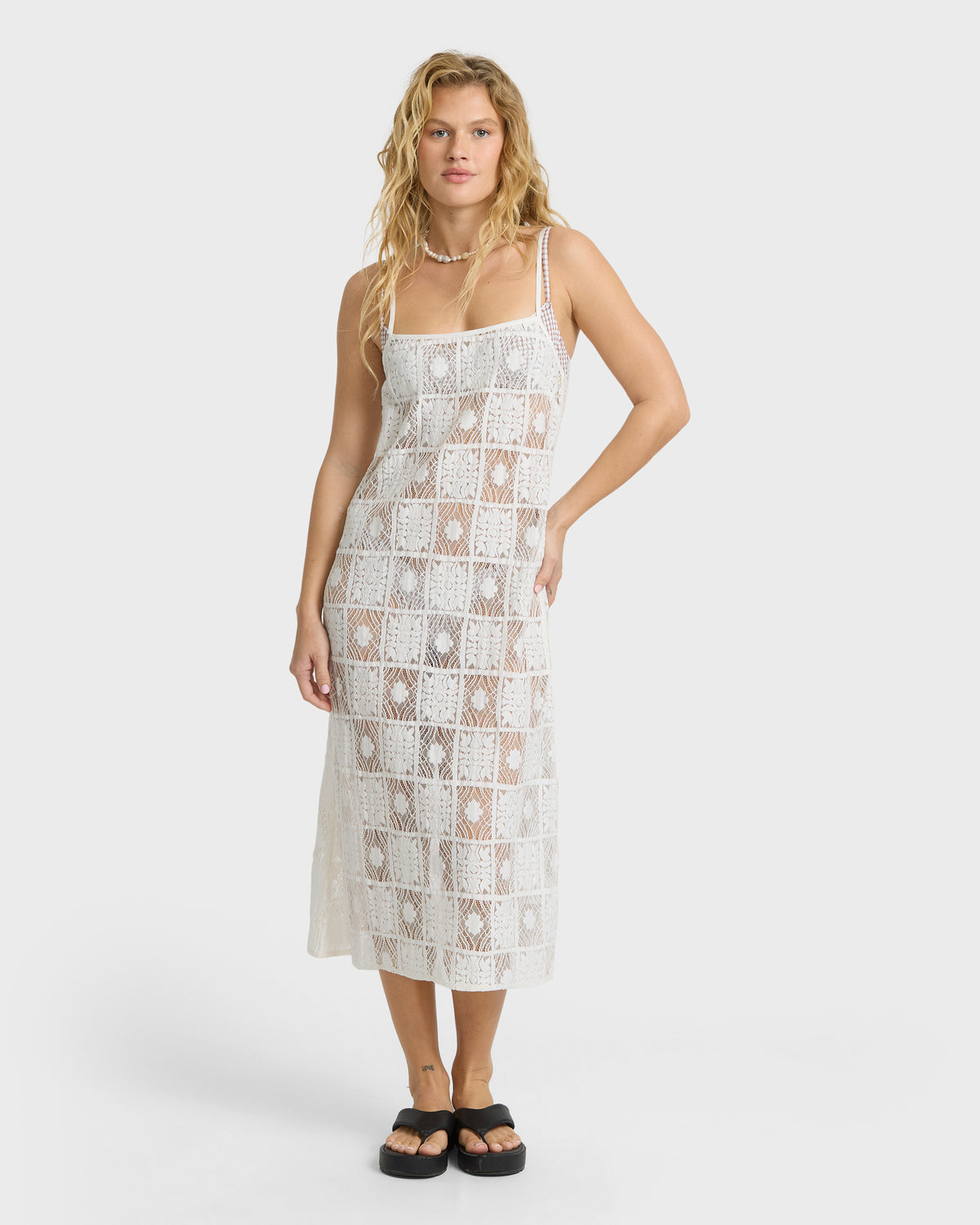 
Holidazed Midi Dress - Salt Crystal