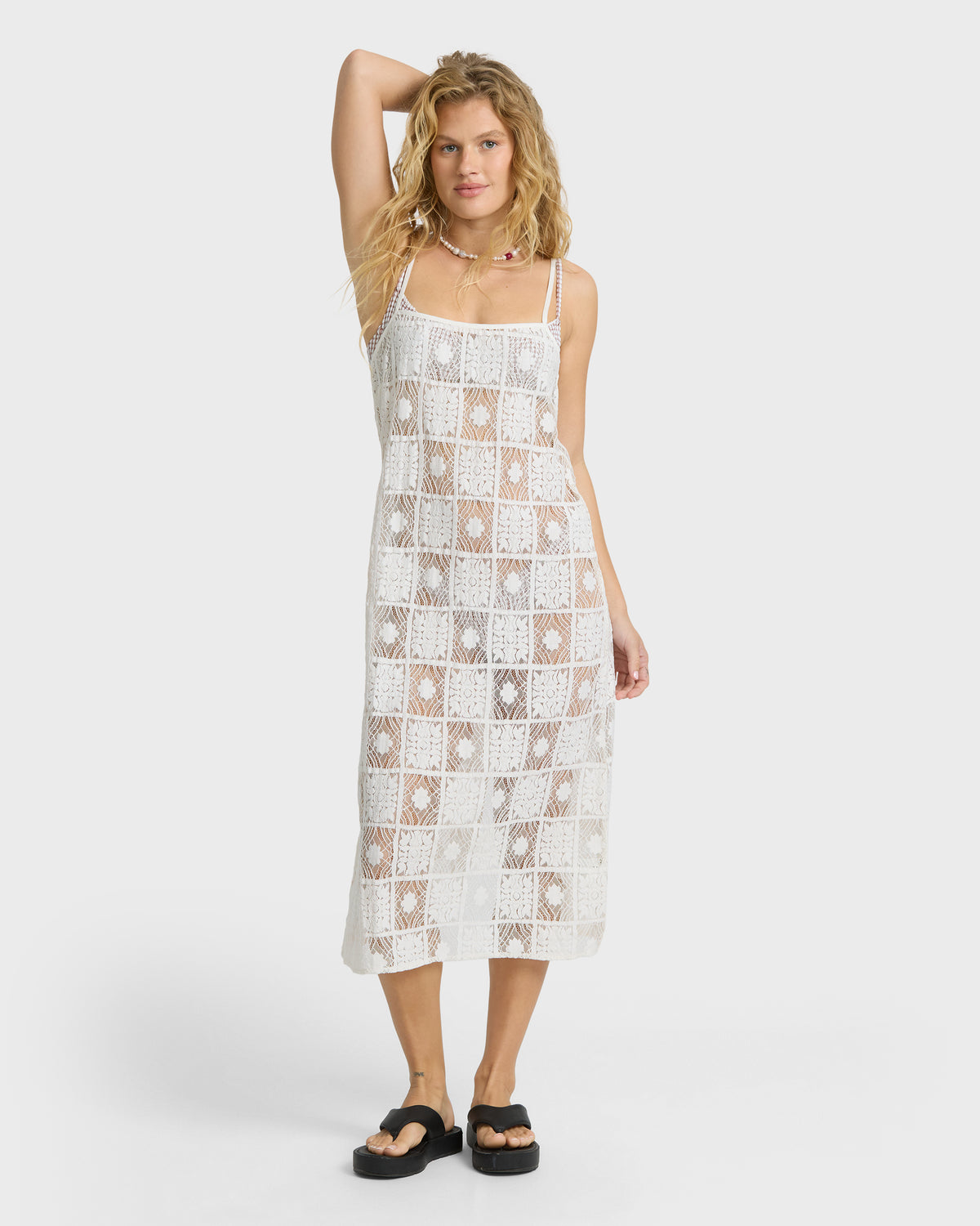 
Holidazed Midi Dress - Salt Crystal