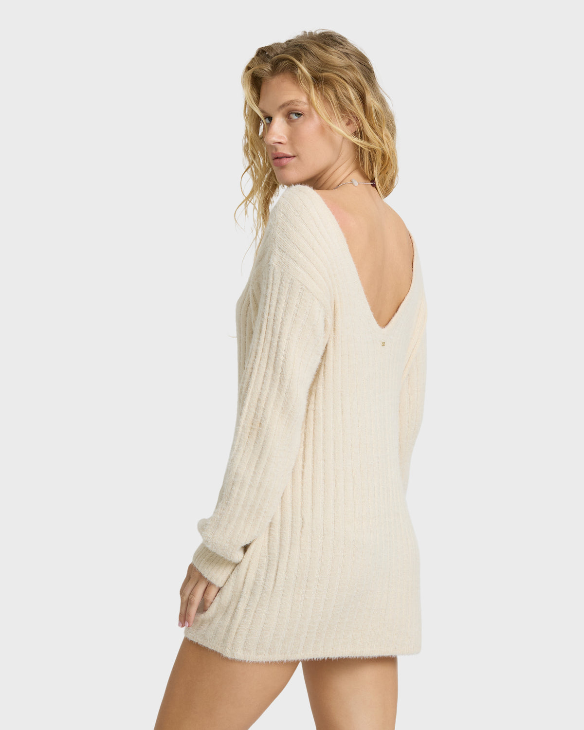 
Holidazed Sweater Mini Dress - White Cap