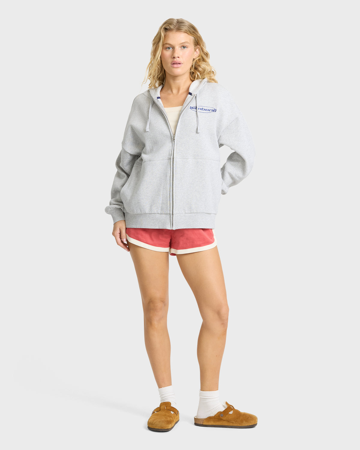 
Jordyn Zip-Up Hoodie - Heather Gray