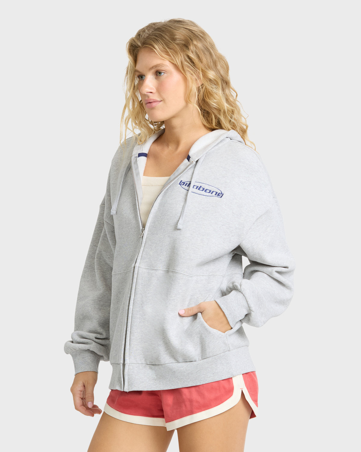 
Jordyn Zip-Up Hoodie - Heather Gray