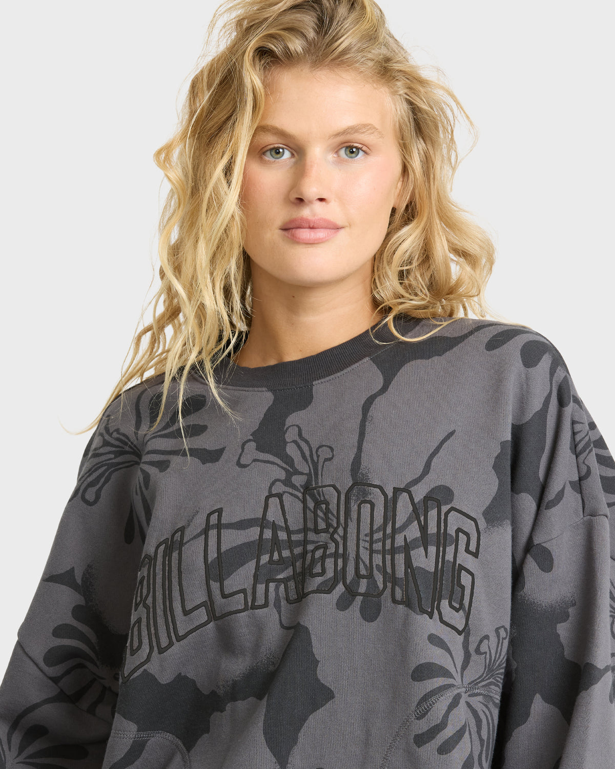 
Tropics Palm Crewneck Sweatshirt - Black Sands