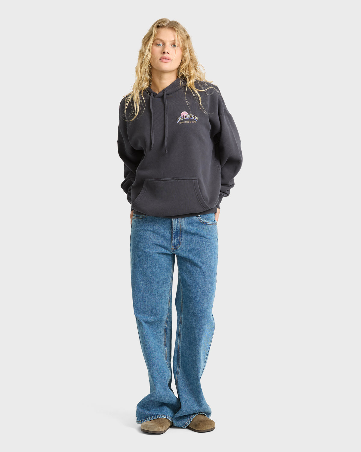 
Always Lucky Pullover Hoodie - Black Sands