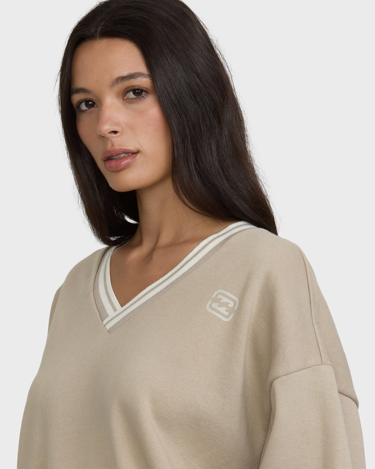 
Sun Ray V-Neck Sweatshirt - Cobblestone