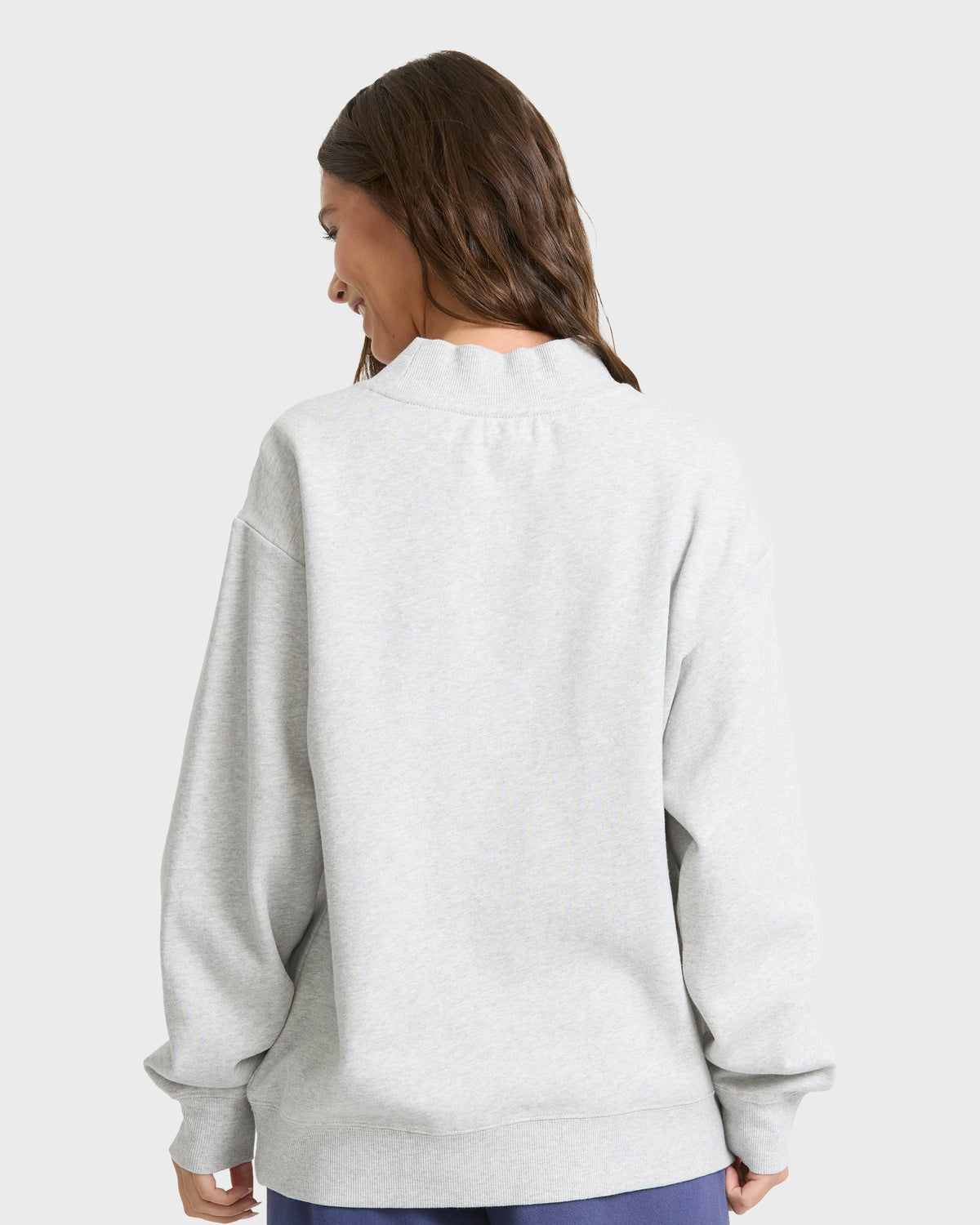 
Koa Mock Neck Sweatshirt - Heather Gray