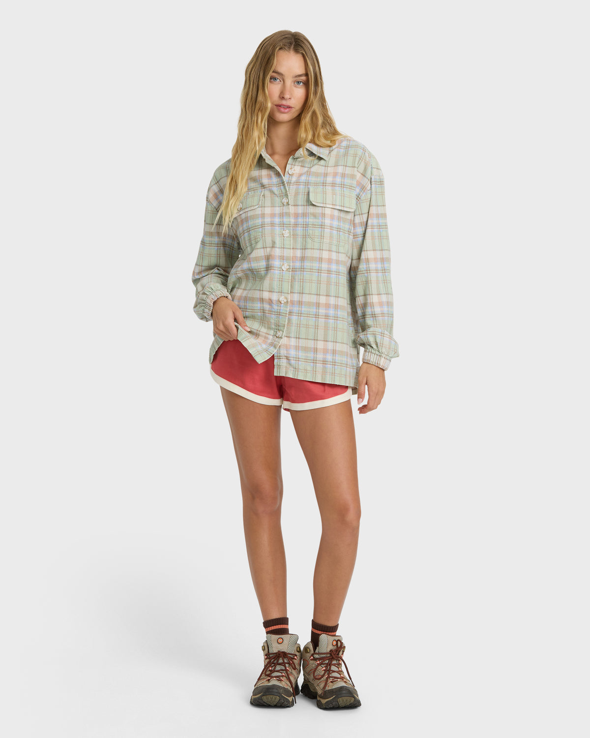 
Adventure Division Bear Trap Long Sleeve Corduroy Shirt - Crystal Green