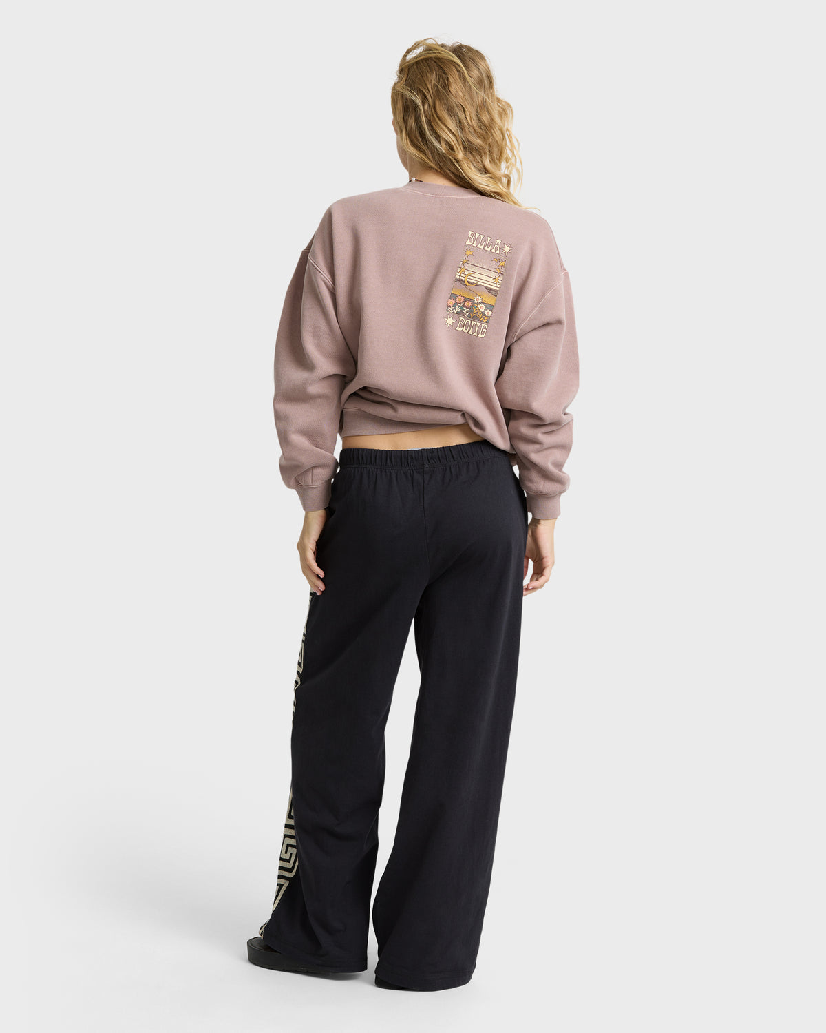 
That Feeling Elastic Waist Pants - Black Sands