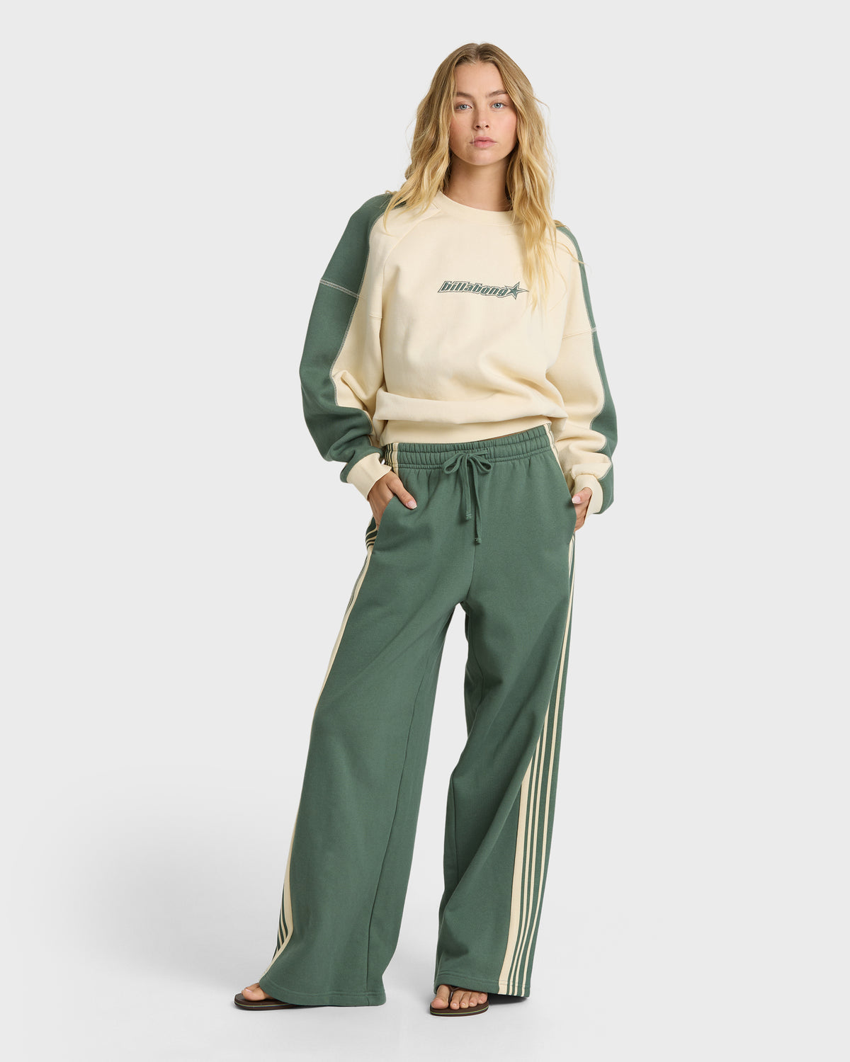 
High Grade Fleece Sweatpants - Rain Forest