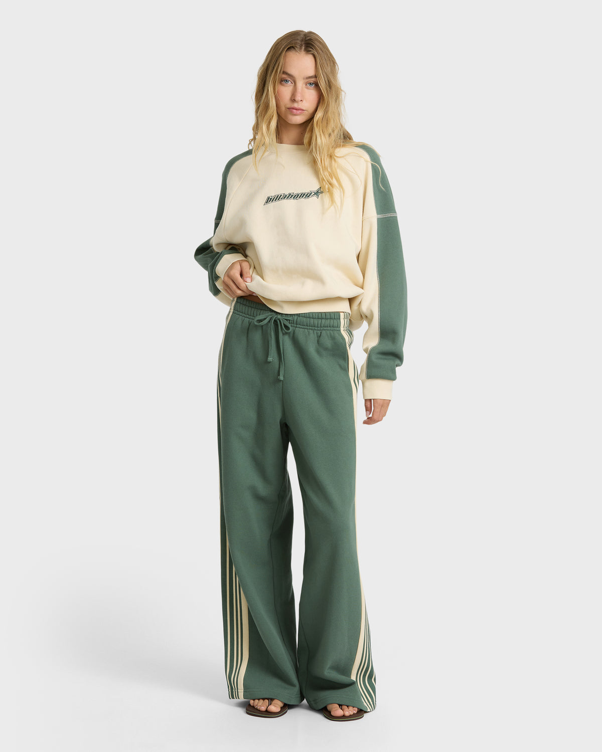 
High Grade Fleece Sweatpants - Rain Forest