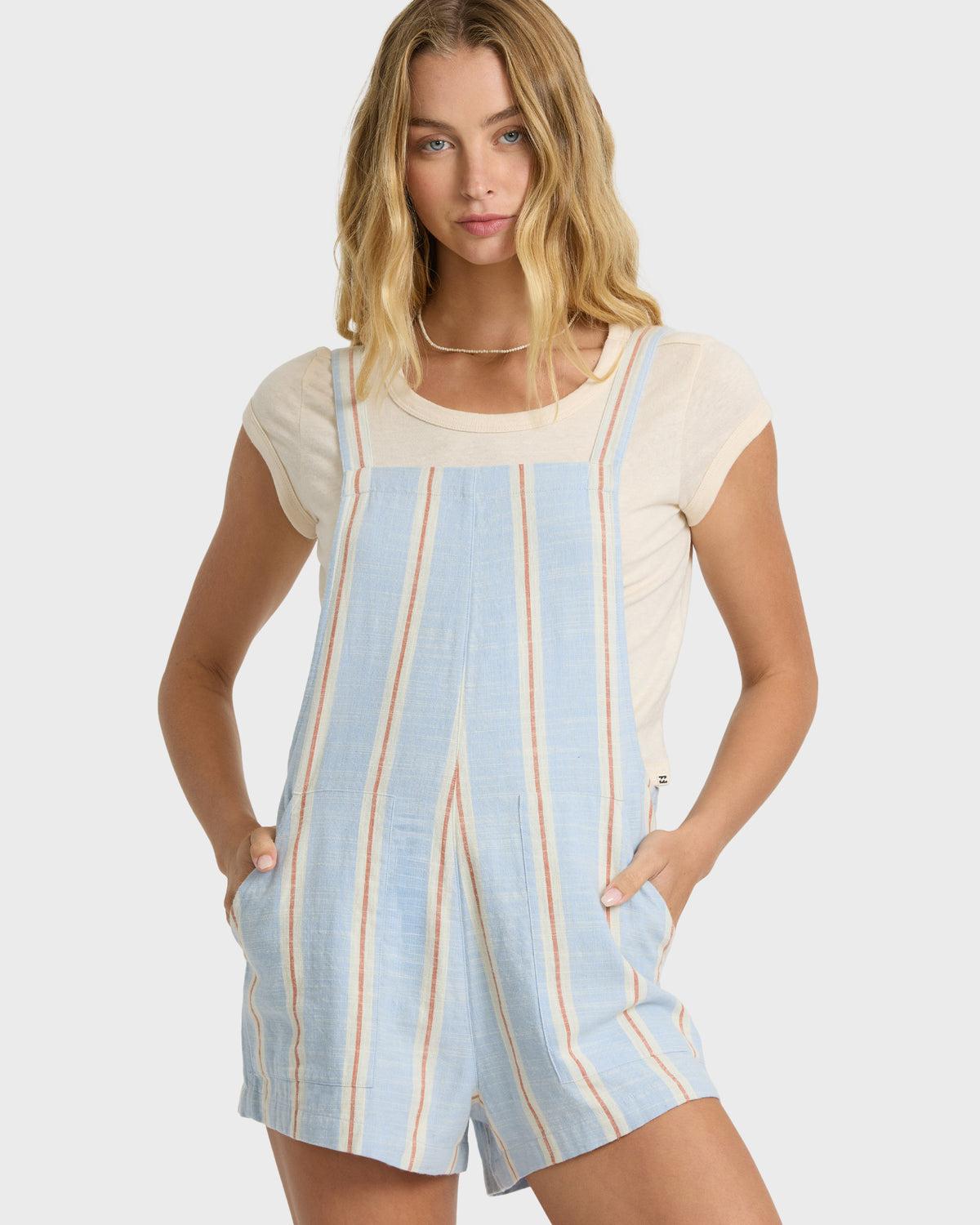 
Beach Crush Overall Romper - Cornflower