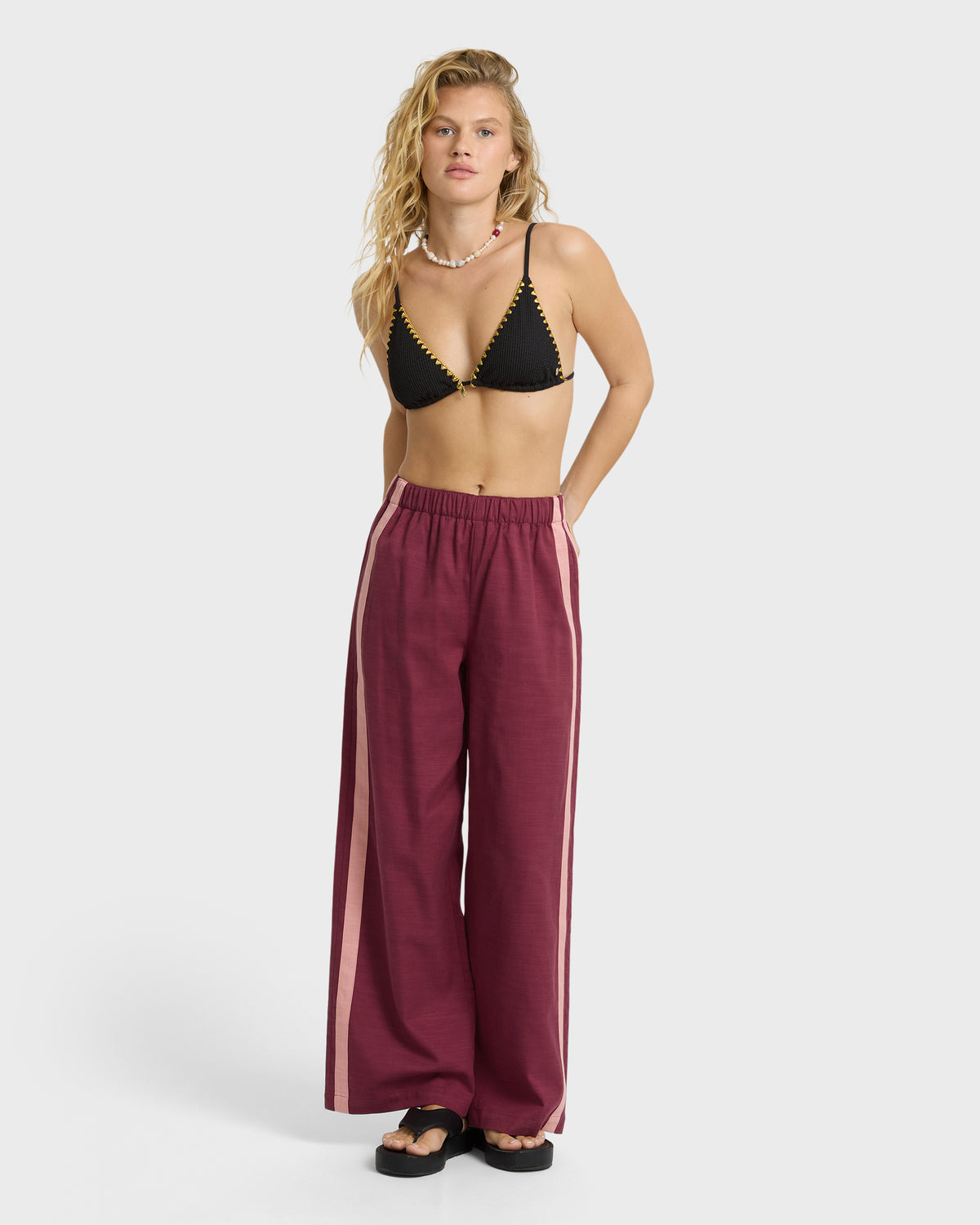 
Holidazed Track Pants - Pomegranate