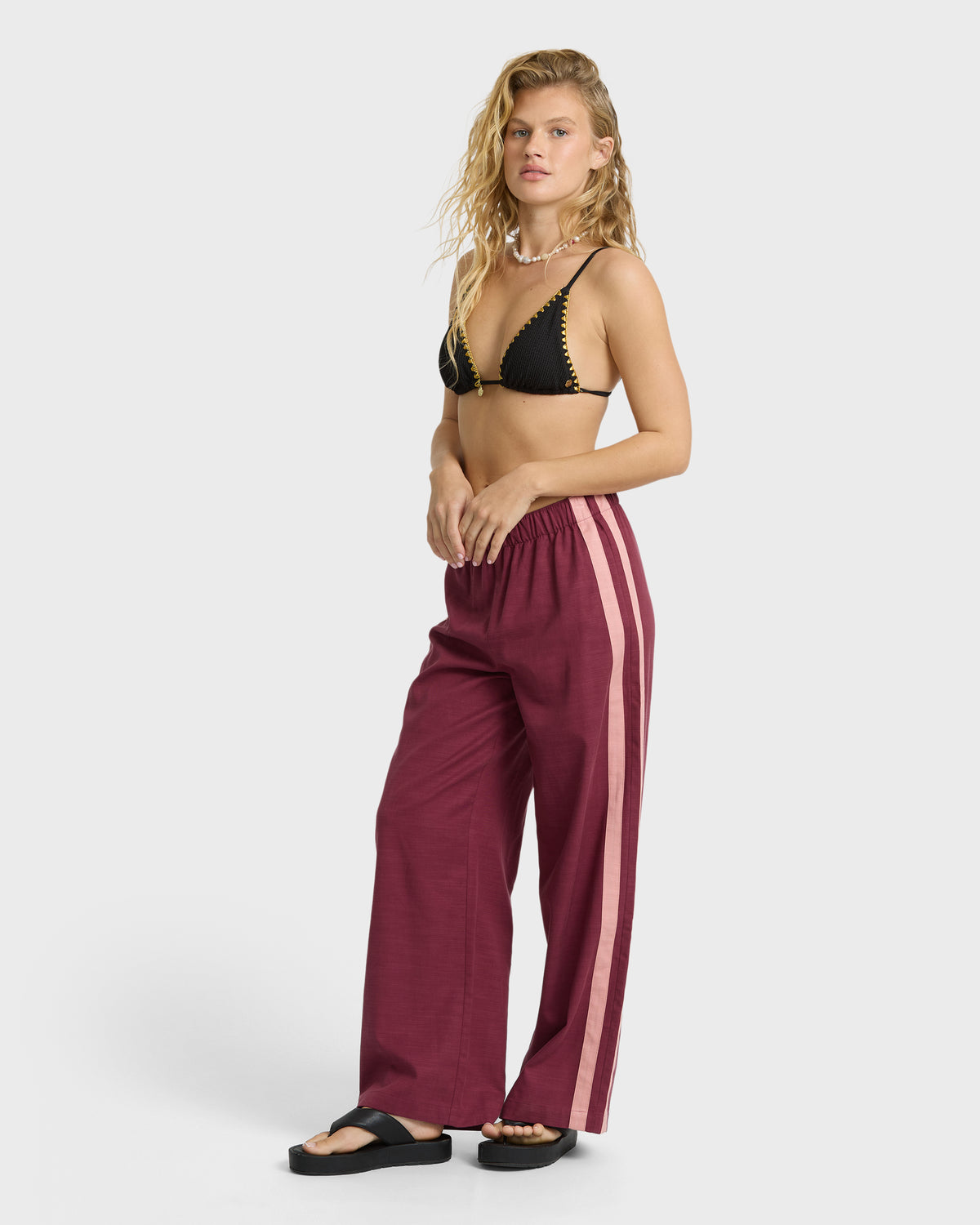 
Holidazed Track Pants - Pomegranate
