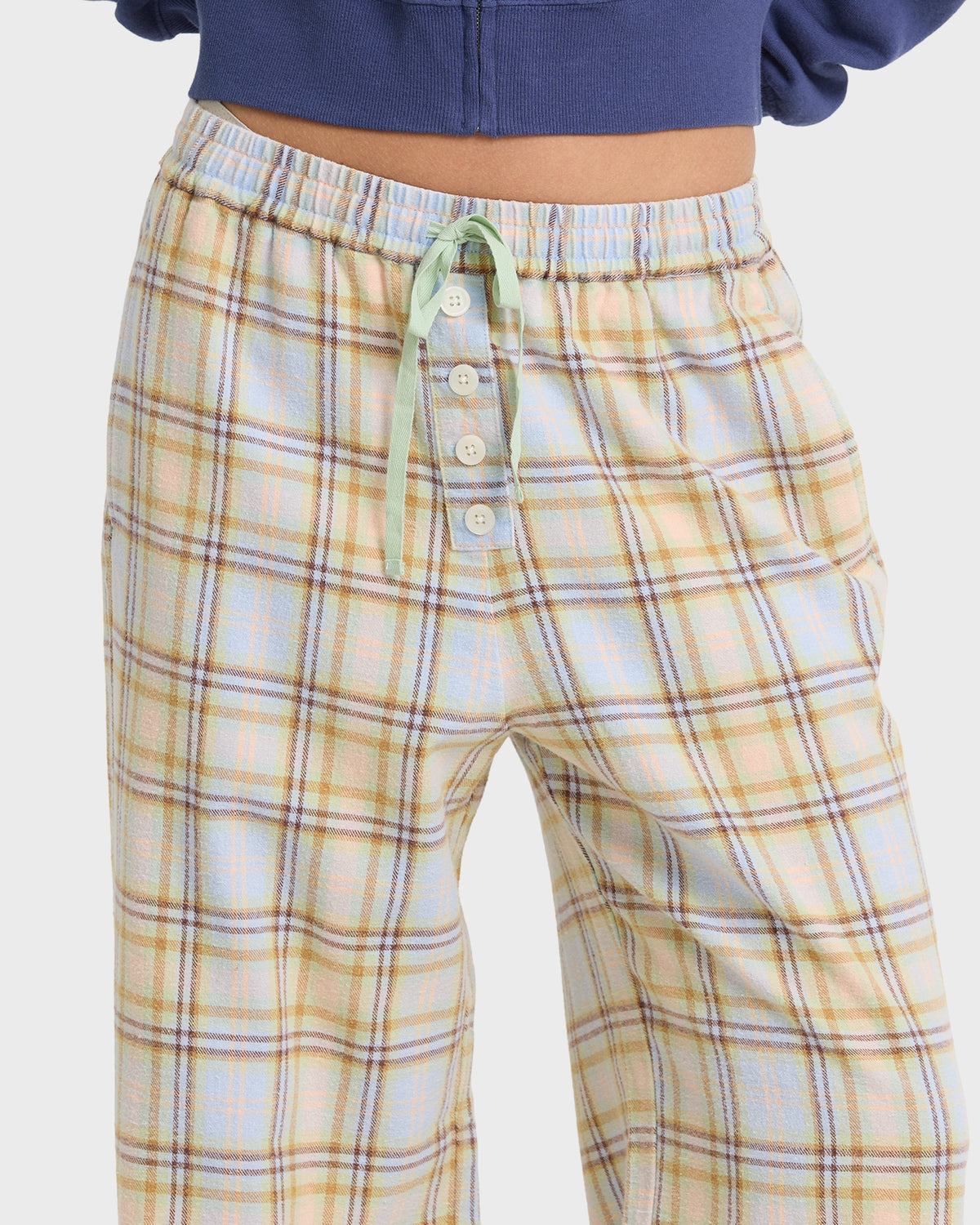 
Coastal Breeze Elastic Waist Pants - Cornflower