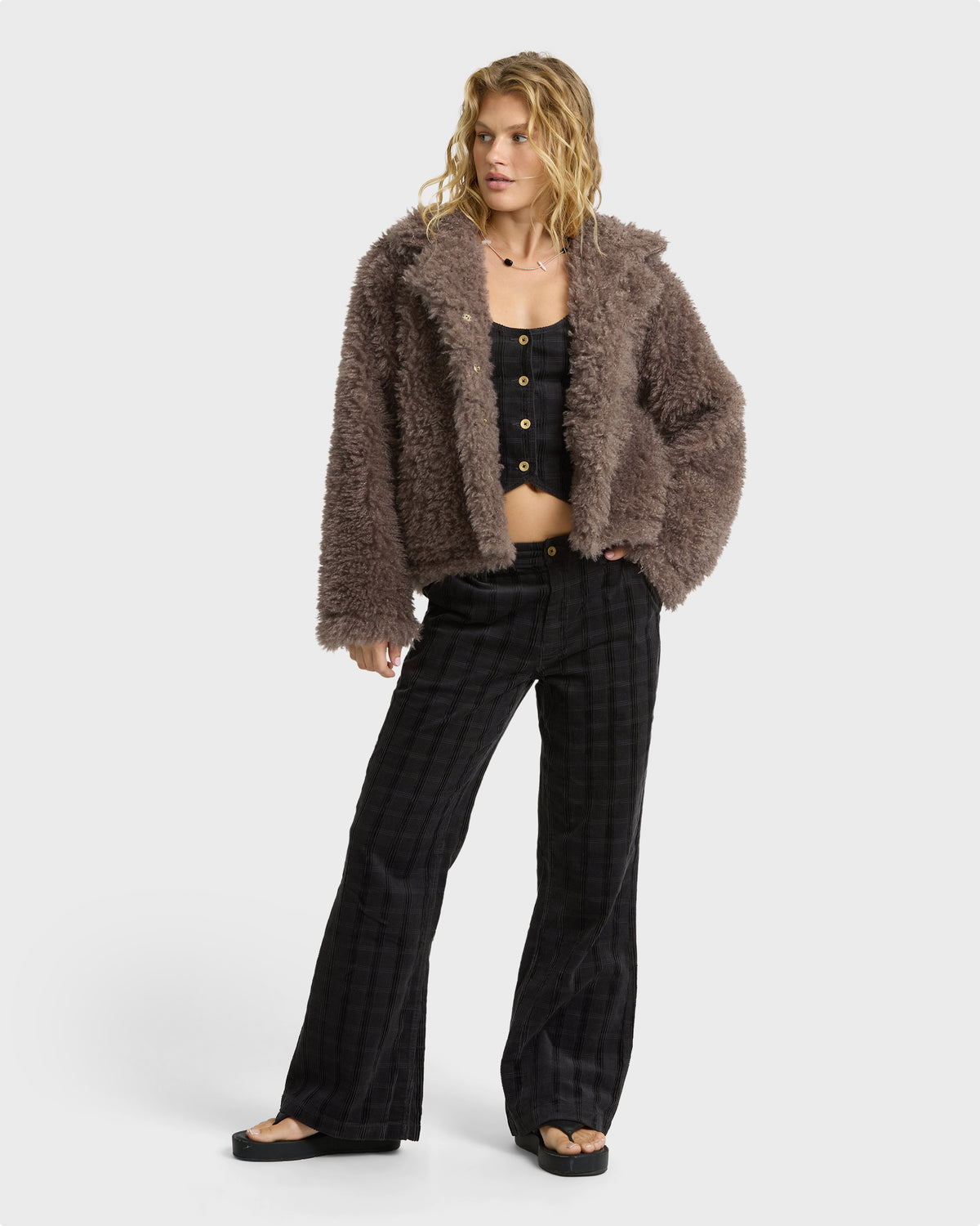 
Holidazed Fleece Jacket - Incense