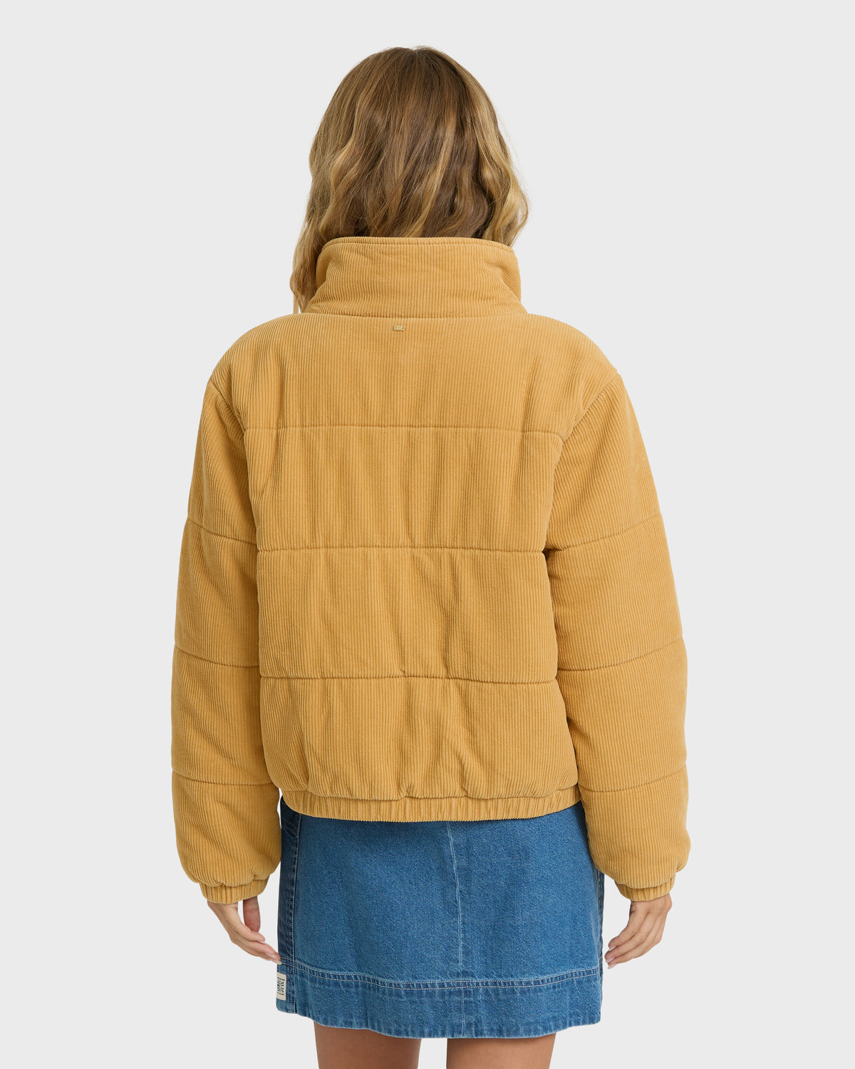 
Winter Waves Corduroy Bomber Jacket - Curry