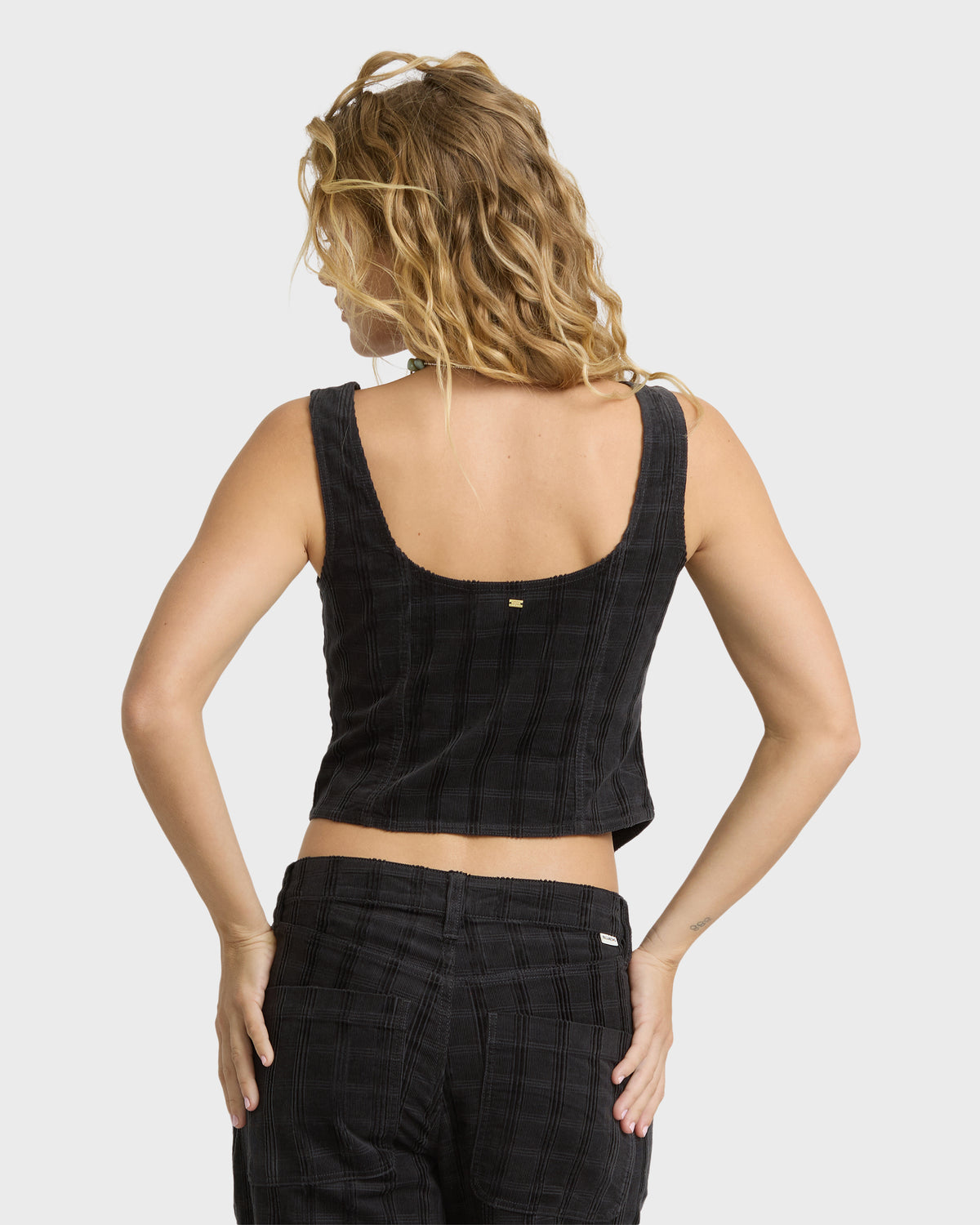 
Holidazed Cord Vest - Black Sands
