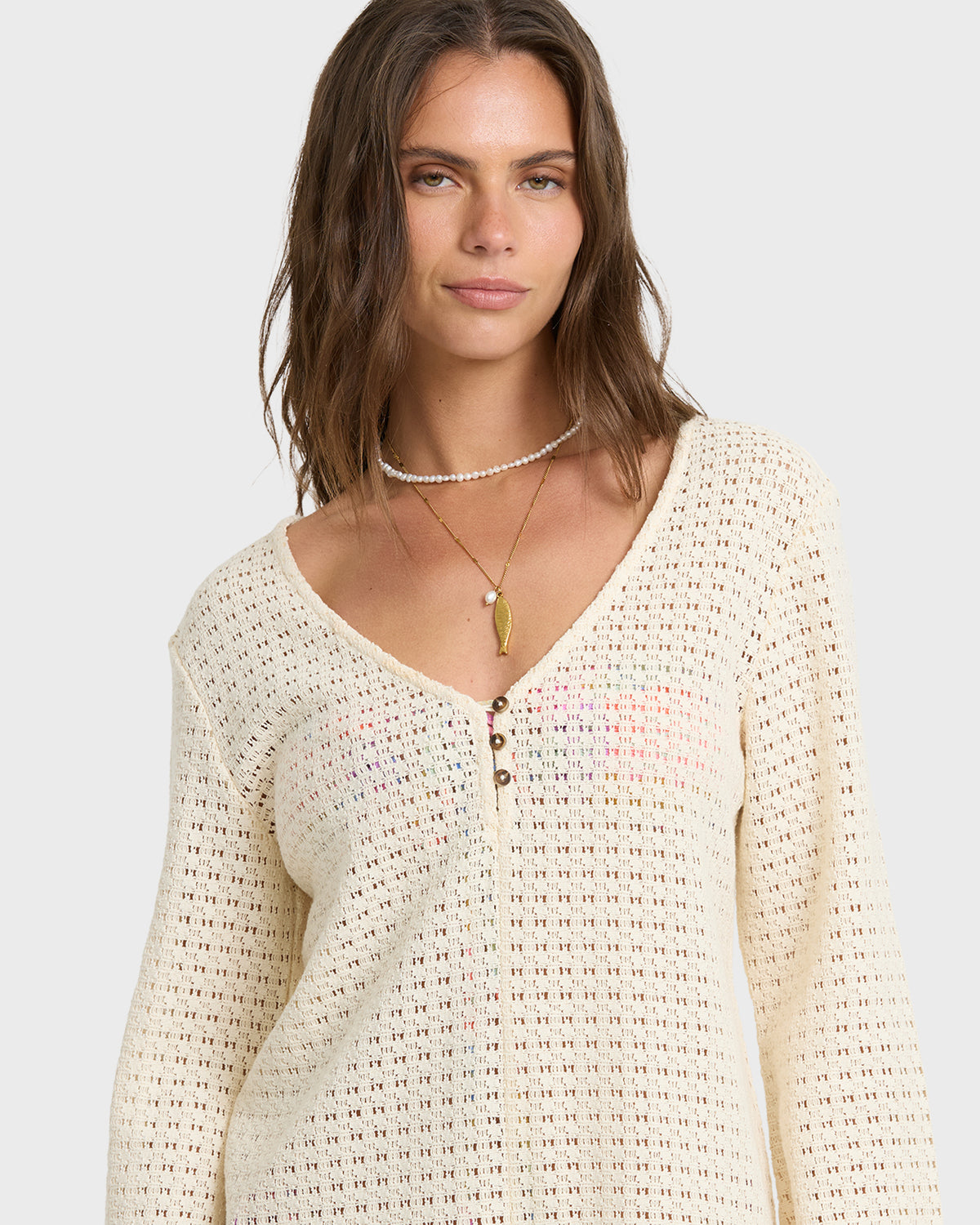 
Isla Cover-Up Romper - White Cap