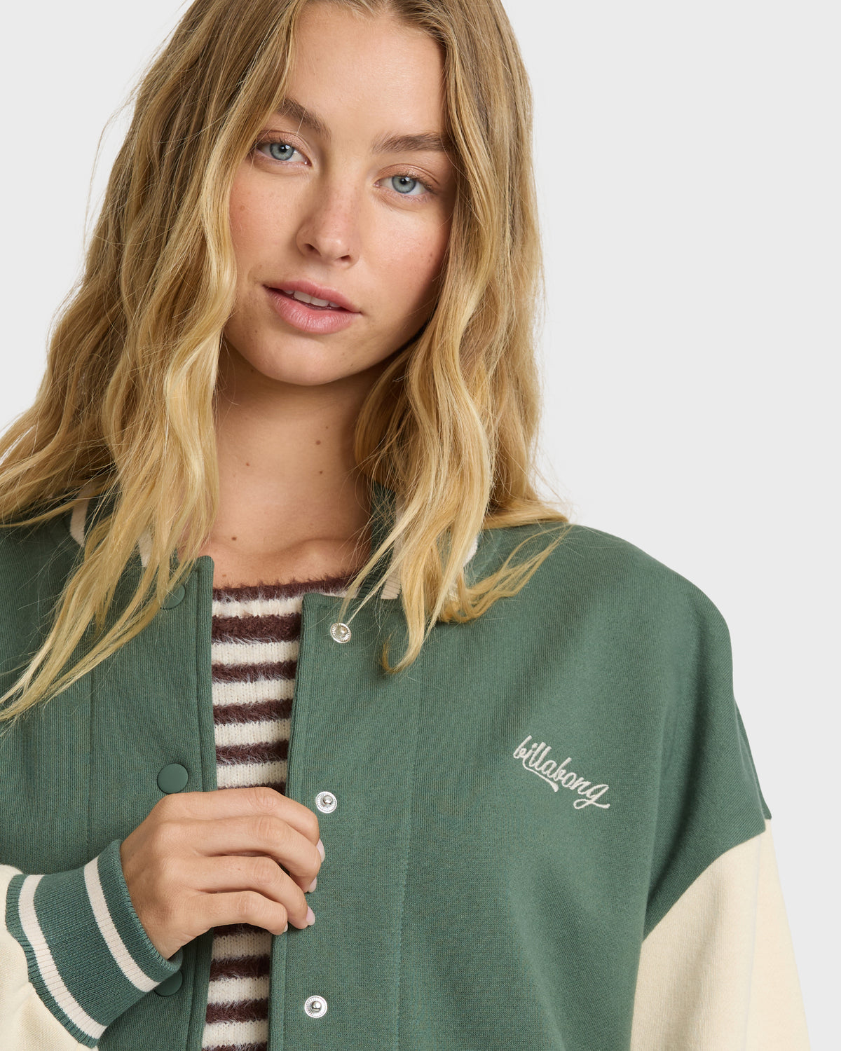 
High Grade Fleece Bomber Jacket - Rain Forest