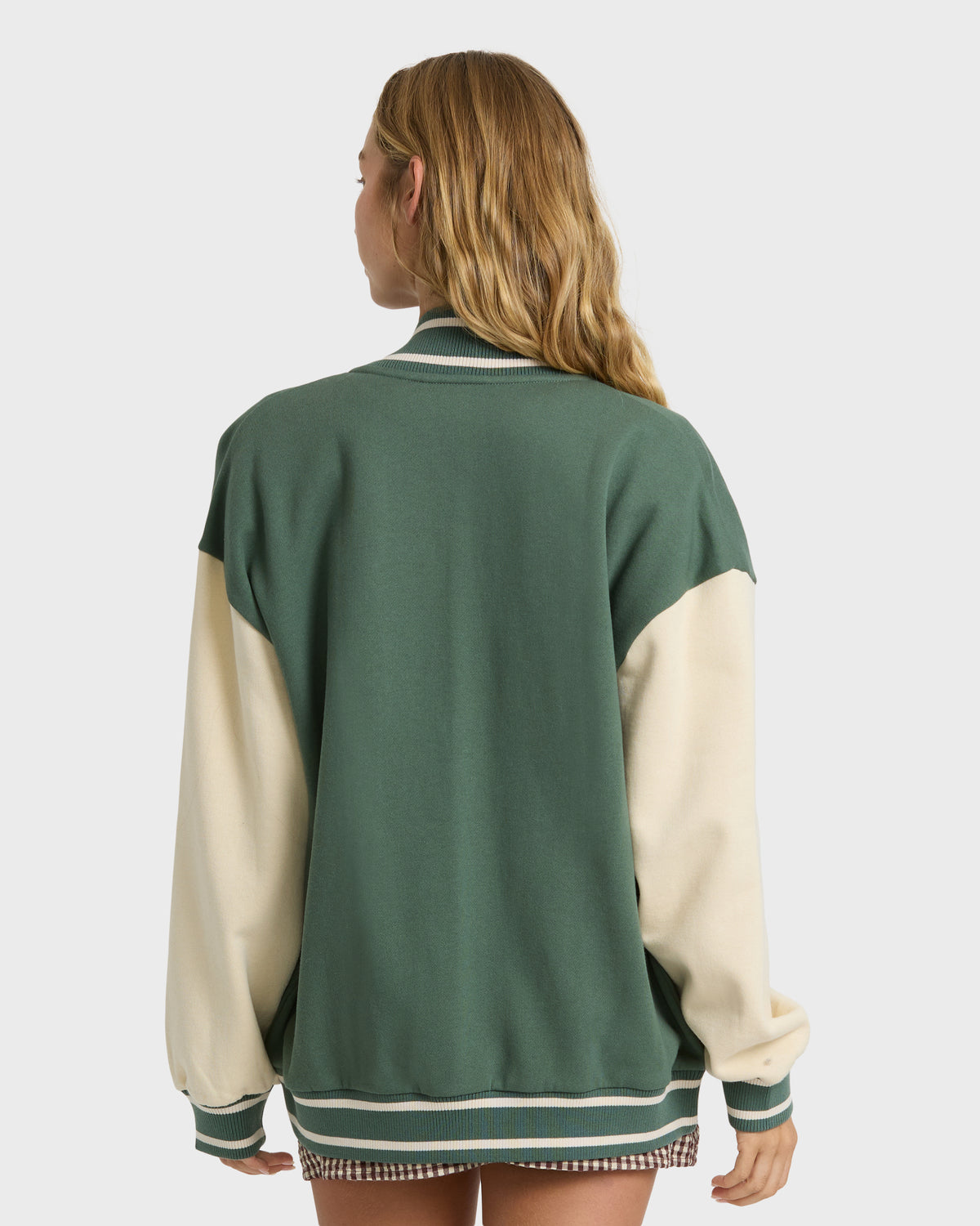 
High Grade Fleece Bomber Jacket - Rain Forest