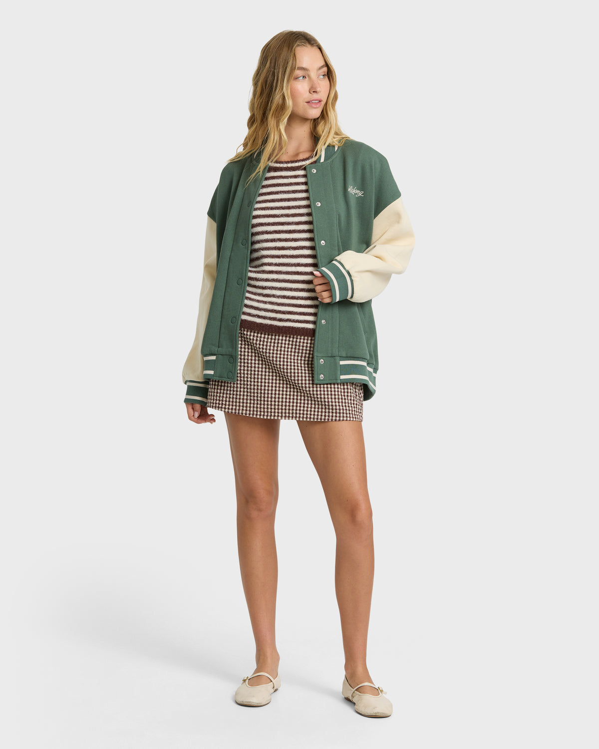 
High Grade Fleece Bomber Jacket - Rain Forest