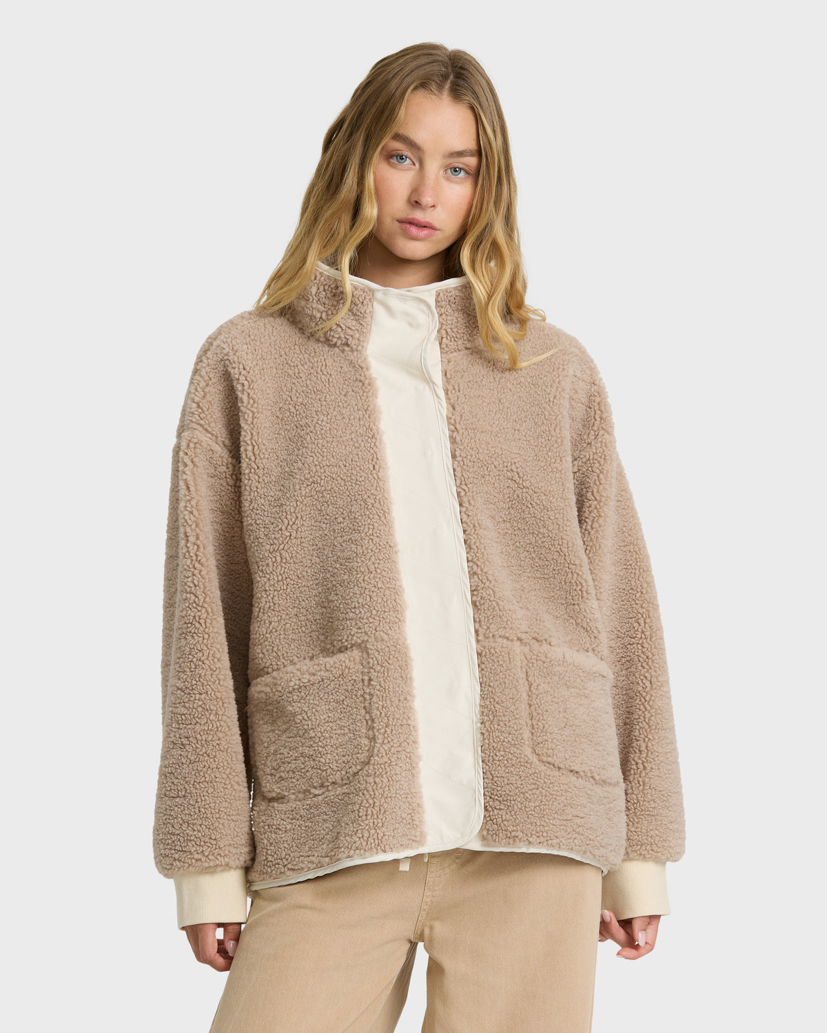 
Tree Hugger Fleece Jacket - Cobblestone