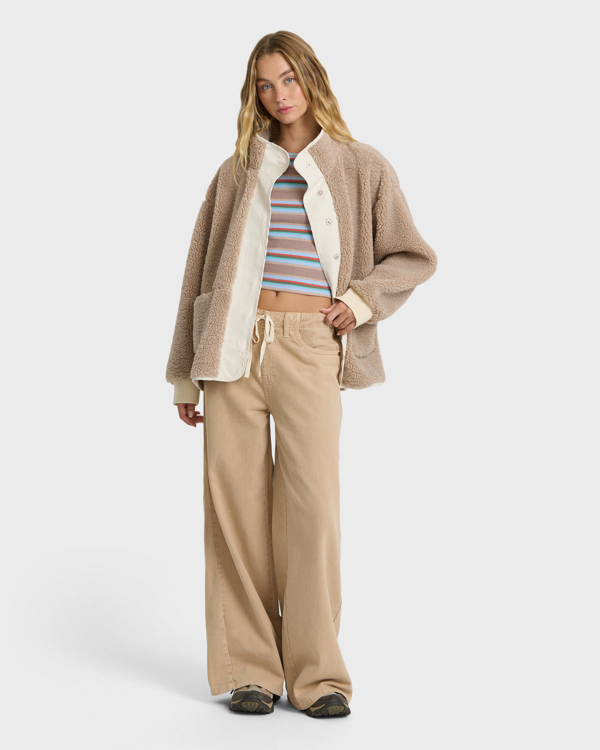 
Tree Hugger Fleece Jacket - Cobblestone