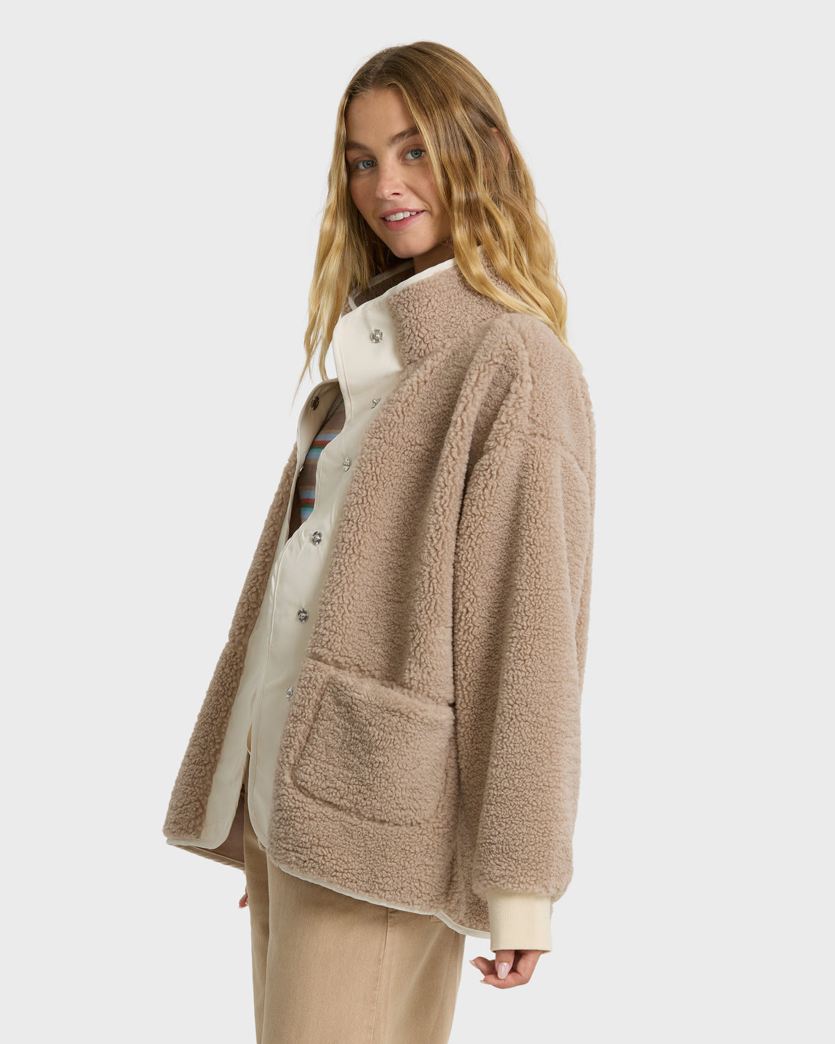 
Tree Hugger Fleece Jacket - Cobblestone