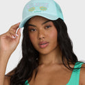 Across Waves Hawaii Trucker Hat - Clearwater