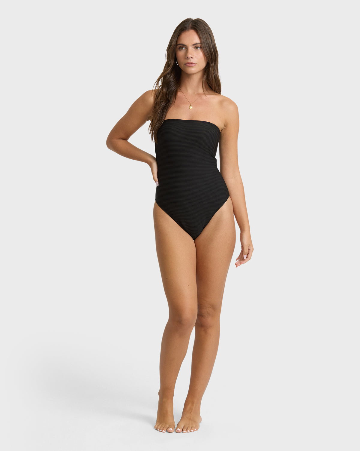 
Tanlines Tully One-Piece Swimsuit - Black Pebble