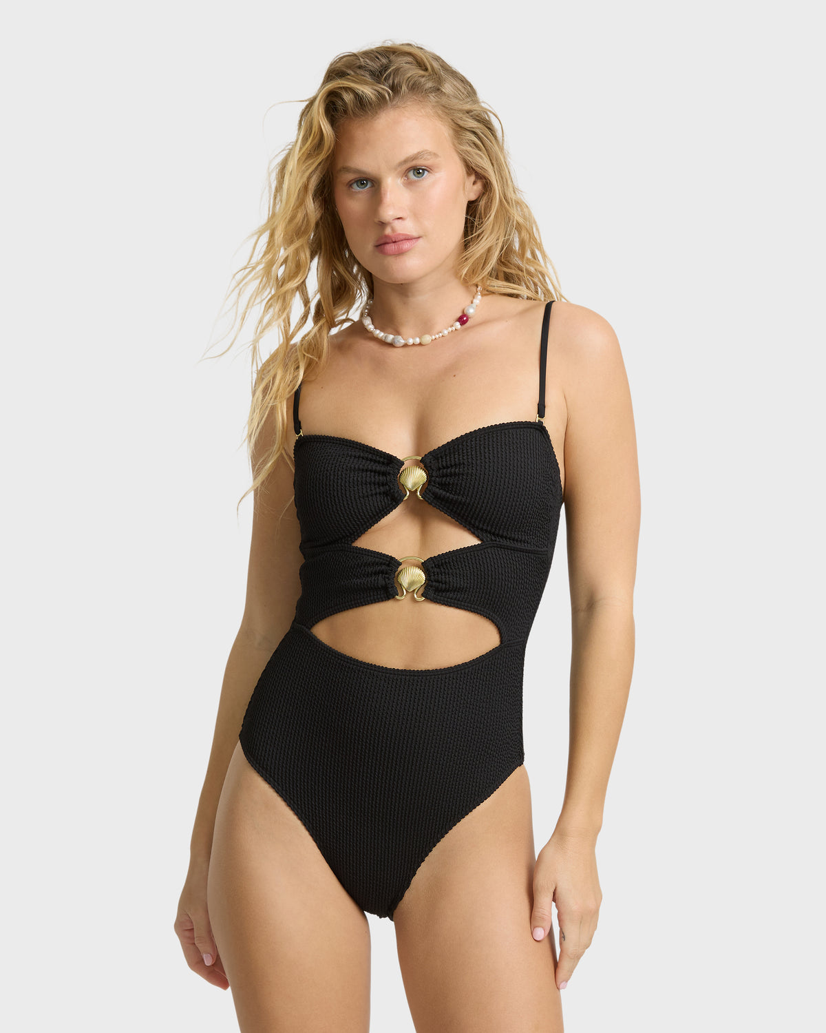 
Holidazed Monokini Swimsuit - Black Pebble