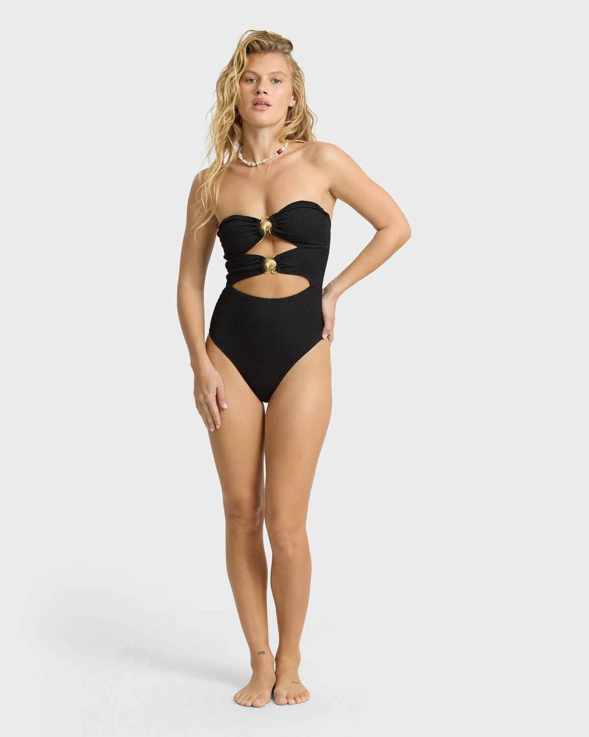 
Holidazed Monokini Swimsuit - Black Pebble