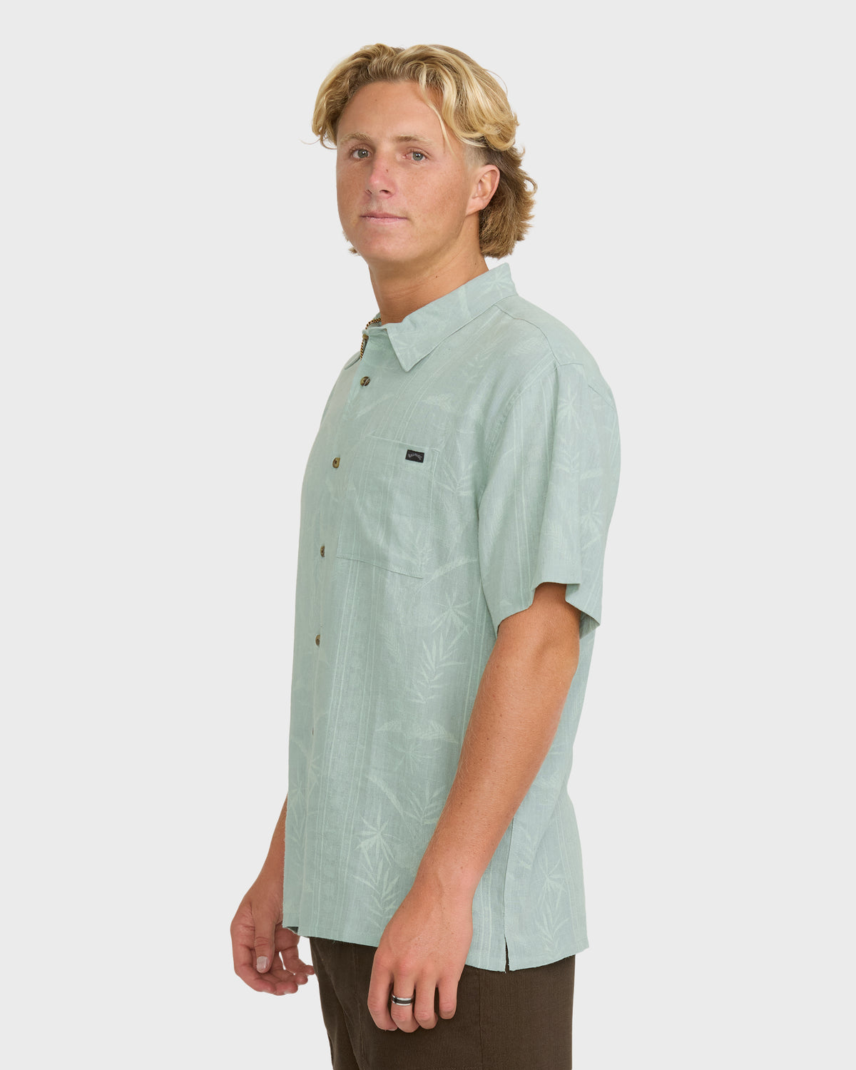 
Recliner Short Sleeve Woven Shirt - Blue Surf