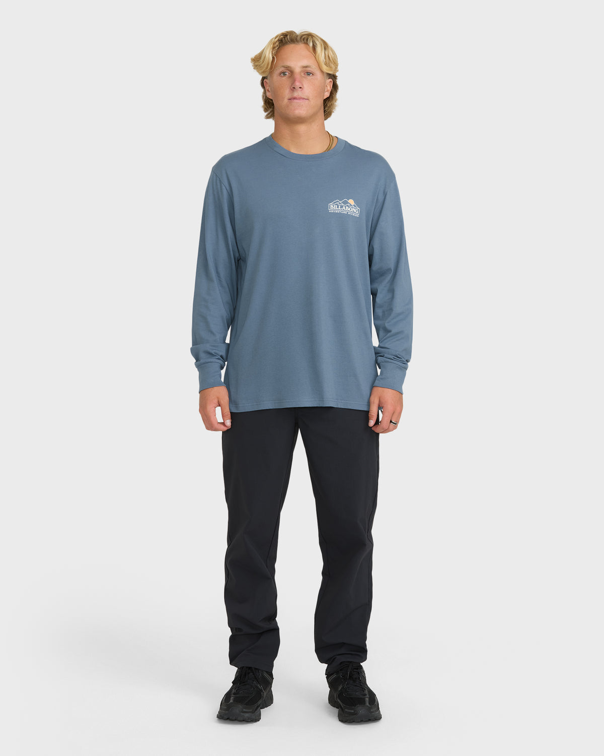 
Range Adventure Division Premium Long Sleeve Knit T-Shirt - China Blue