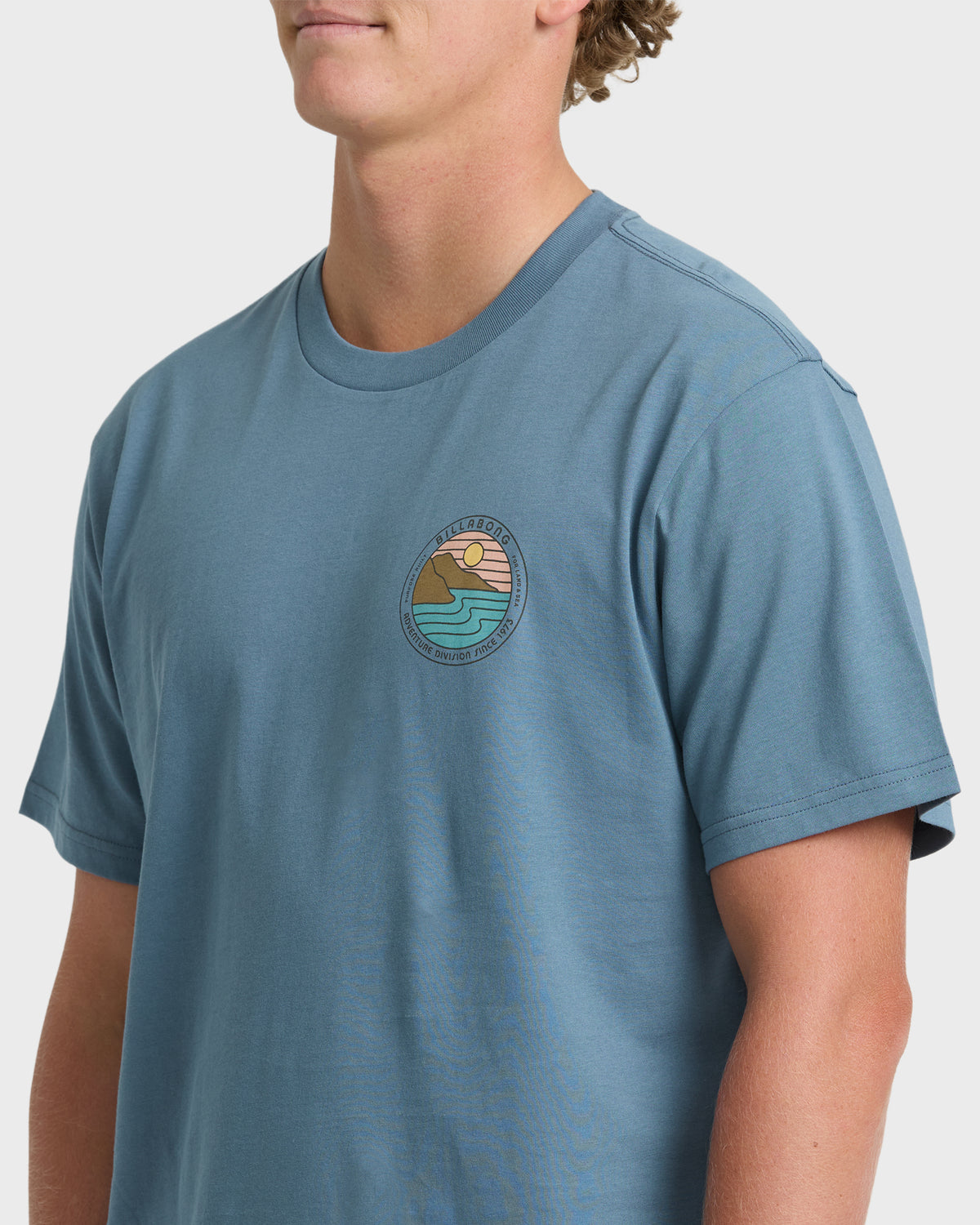 
Rockies Adventure Division Premium Short Sleeve Knit T-Shirt - China Blue