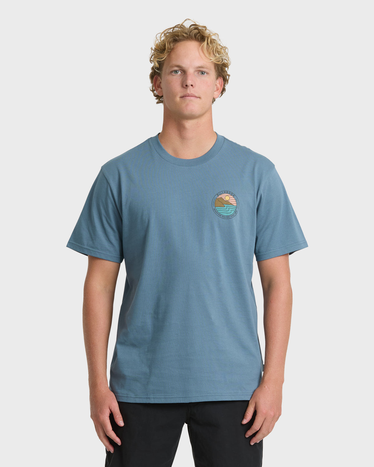 
Rockies Adventure Division Premium Short Sleeve Knit T-Shirt - China Blue