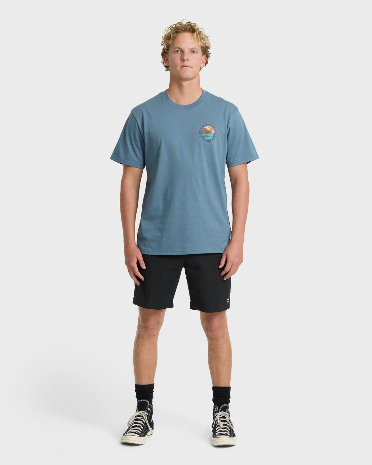
Rockies Adventure Division Premium Short Sleeve Knit T-Shirt - China Blue