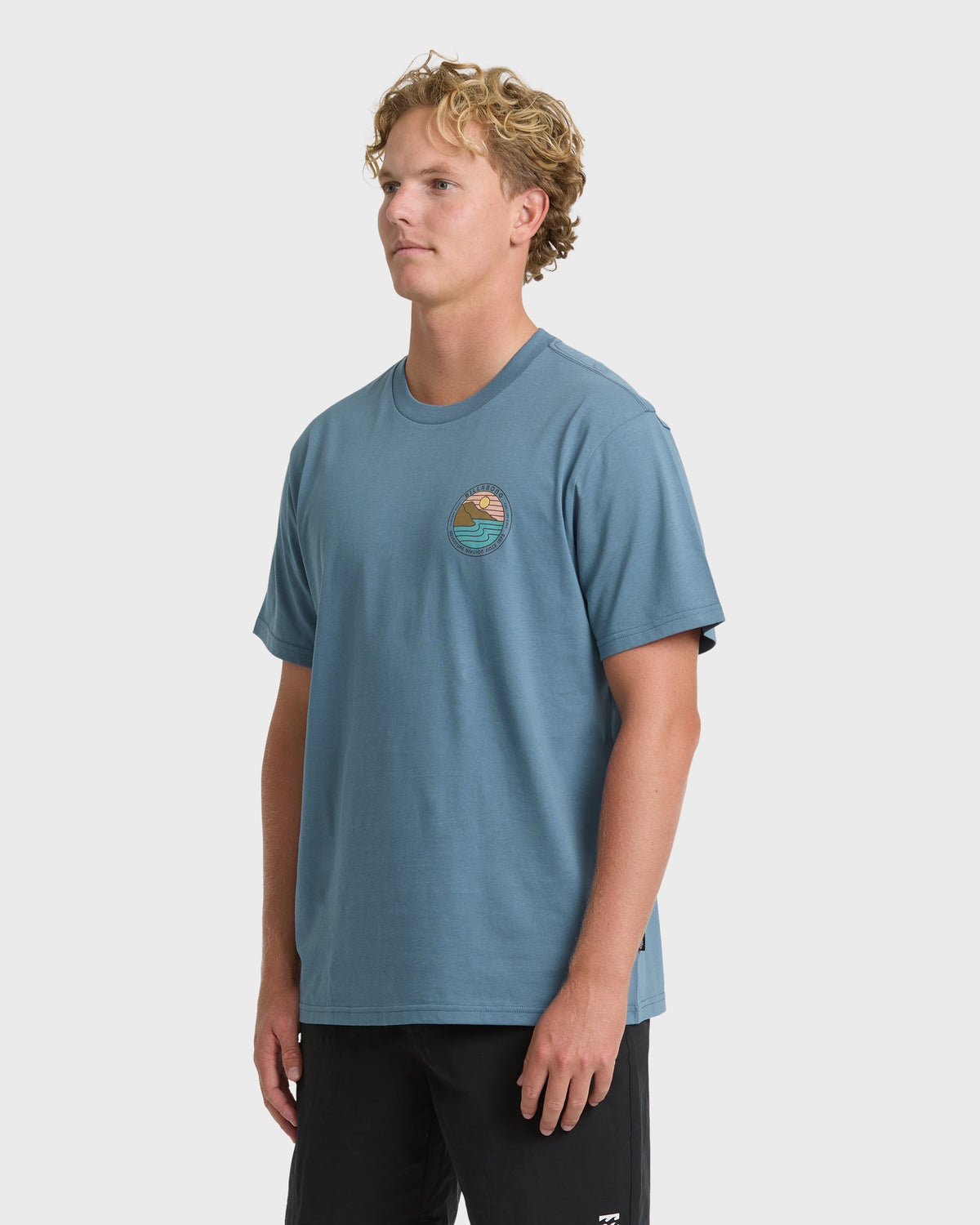 
Rockies Adventure Division Premium Short Sleeve Knit T-Shirt - China Blue
