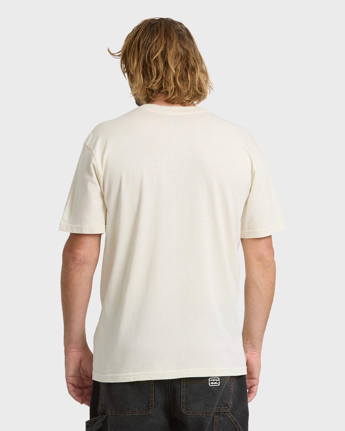 
Essential Wave Washed Premium Short Sleeve Pocket Tee - Oatmeal