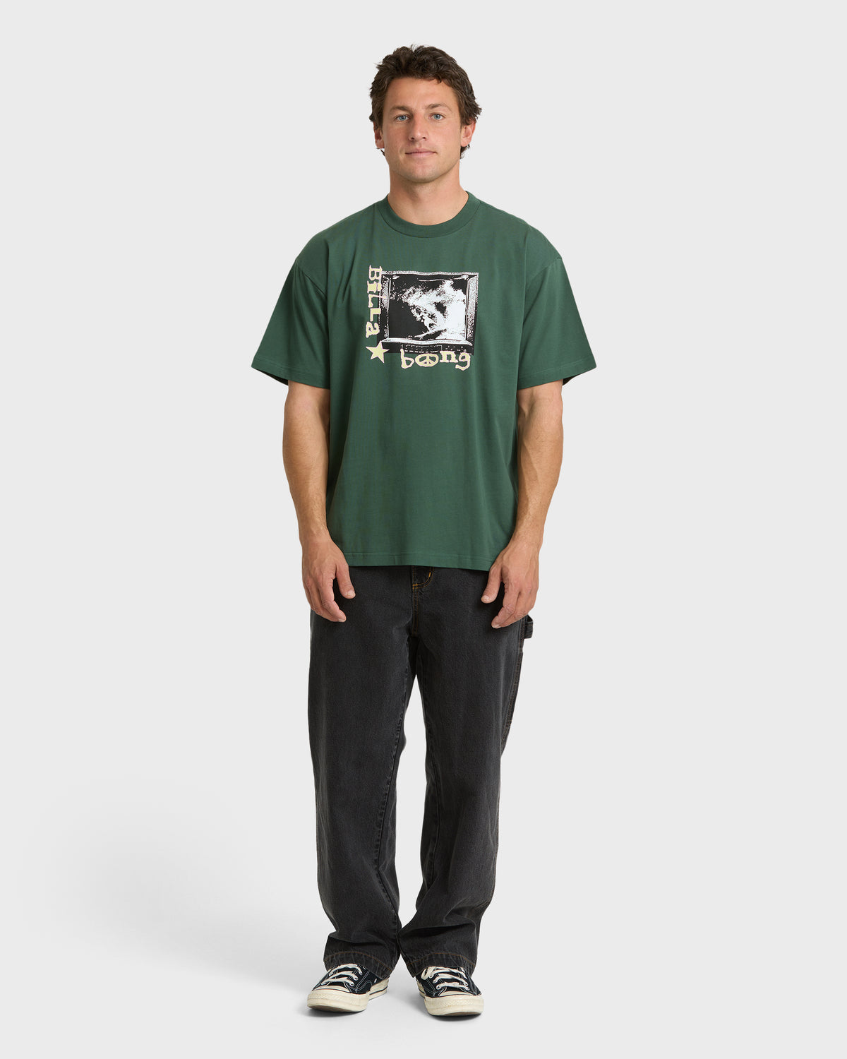 
Noise OG Short Sleeve Cotton T-Shirt - Field Green