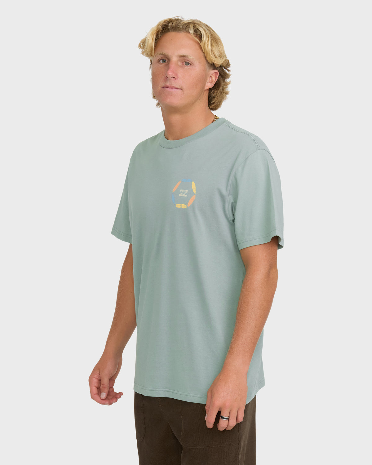 
Quiver Premium Short Sleeve Knit T-Shirt - Silt Green