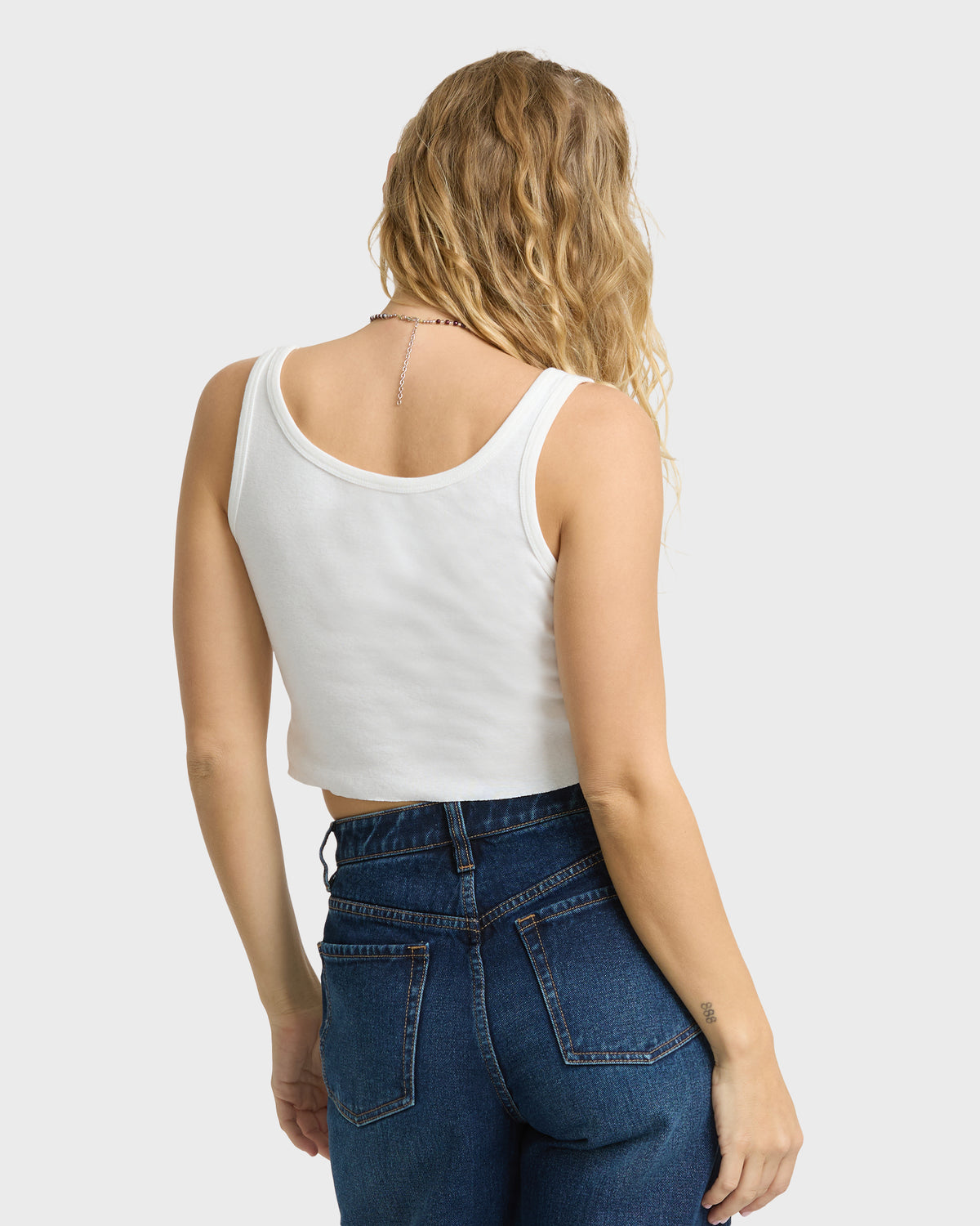 
Tropical Dreamin Tank Top - Salt Crystal